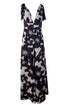 Enterizo Palma Floral Negro